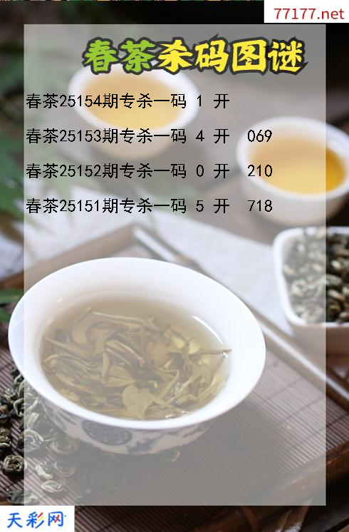 春茶第25153期福彩3d杀码图谜