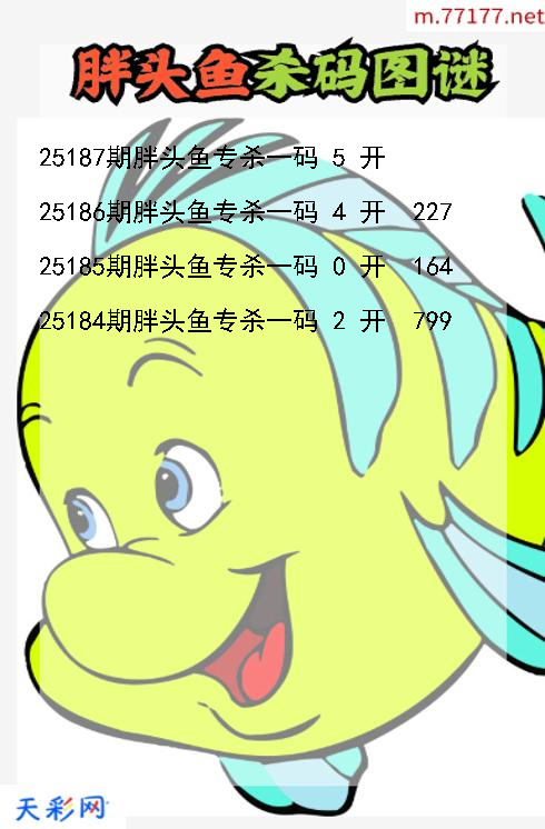 第25186期胖头鱼福彩3d杀码图谜