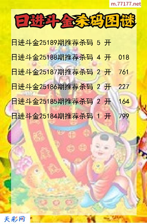 第25188期福彩3d日进斗金杀码图谜