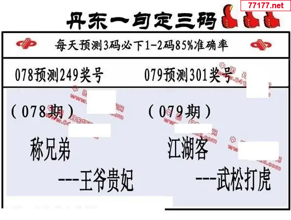 丹东图25年079期3d丹东一句定三码