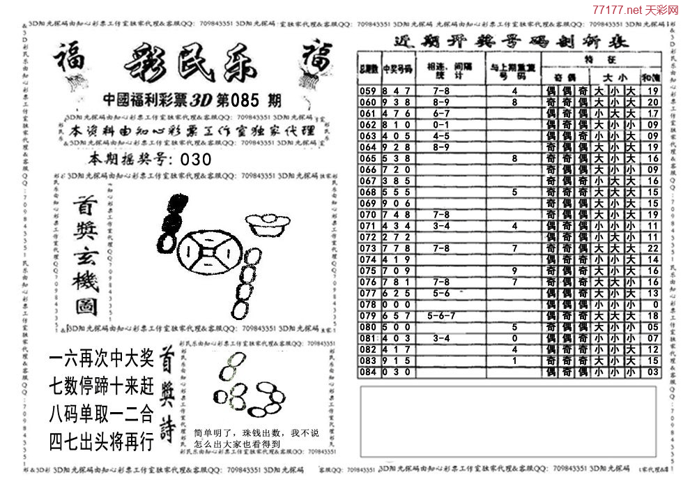 3d第25年085期彩民乐