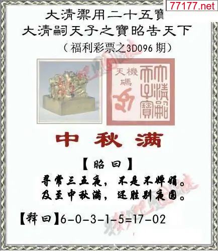 3d彩吧图25年096期彩吧图库精华