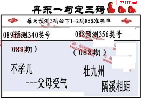 丹东图25年089期3d丹东一句定三码