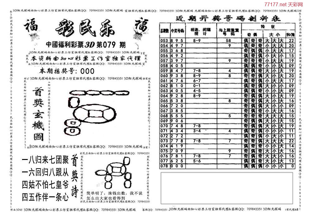 3d第25年079期彩民乐