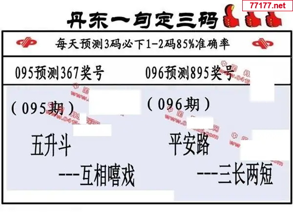 丹东图25年096期3d丹东一句定三码