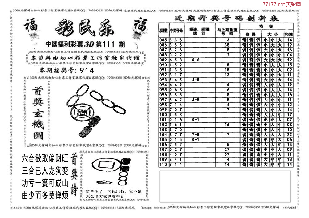 3d第25年111期彩民乐