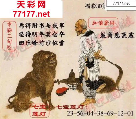 25年081期3d中国天彩吧图谜